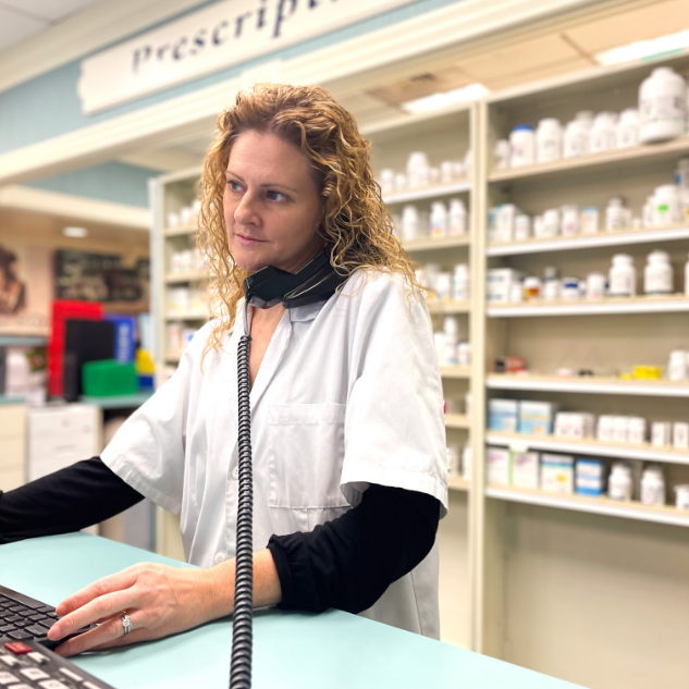 pharmacist on phone